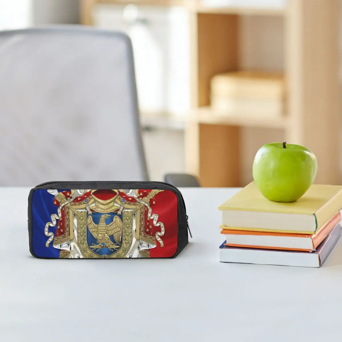 Napoleonic French 85th Regimental Flag Pencil Cases for Students Gifts Pen Box Pencil Bag Large Storage Pencil Pouch Pen Holder