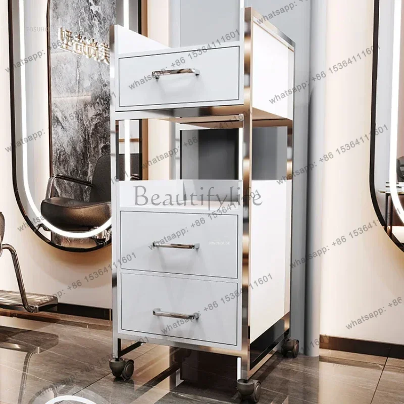 

X4 Hair Salon Tool Cabinet Barber Shop Special Salon Trolleys Barber Shop Auxiliary Cart