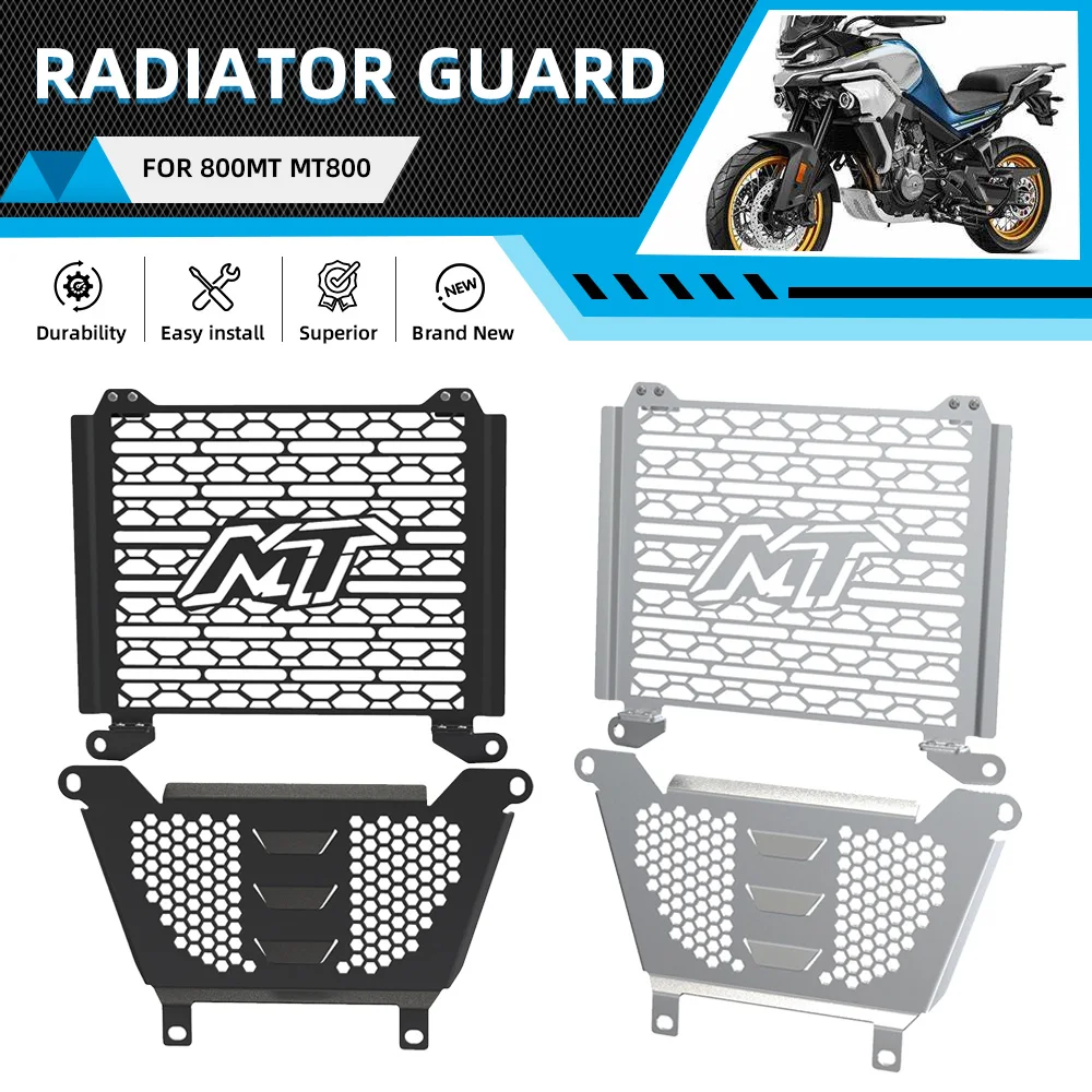 

FOR CFMOTO CF 800MT 2021 2022 2023 2024 MT800 800 MT Motorcycle Radiator Guard Engine Front Exhaust Cover Protector Crap Flap