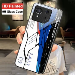 For ROG 8 Pro Anti-Drop Glass Case For Asus ROG Phone 8  Tempered Glass Cover For Asus ROG 7 6 5 5S 3 Capa For Asus ROG 3 Casing