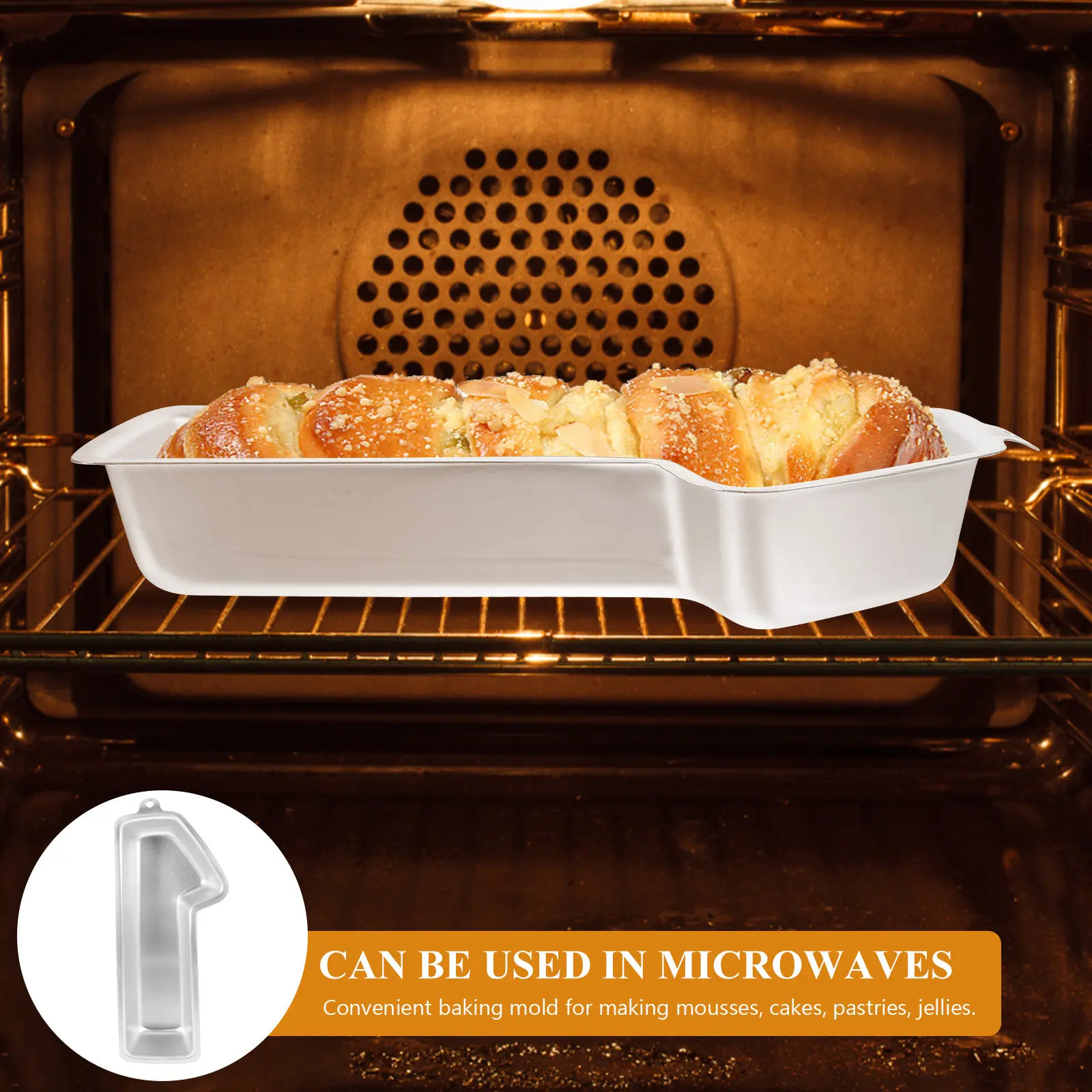 

Aluminum Number Cake Pan 1 Shape Baking Mold for Birthday Parties Family Baking Desserts Cakes Pastries Jellies Easy Demould
