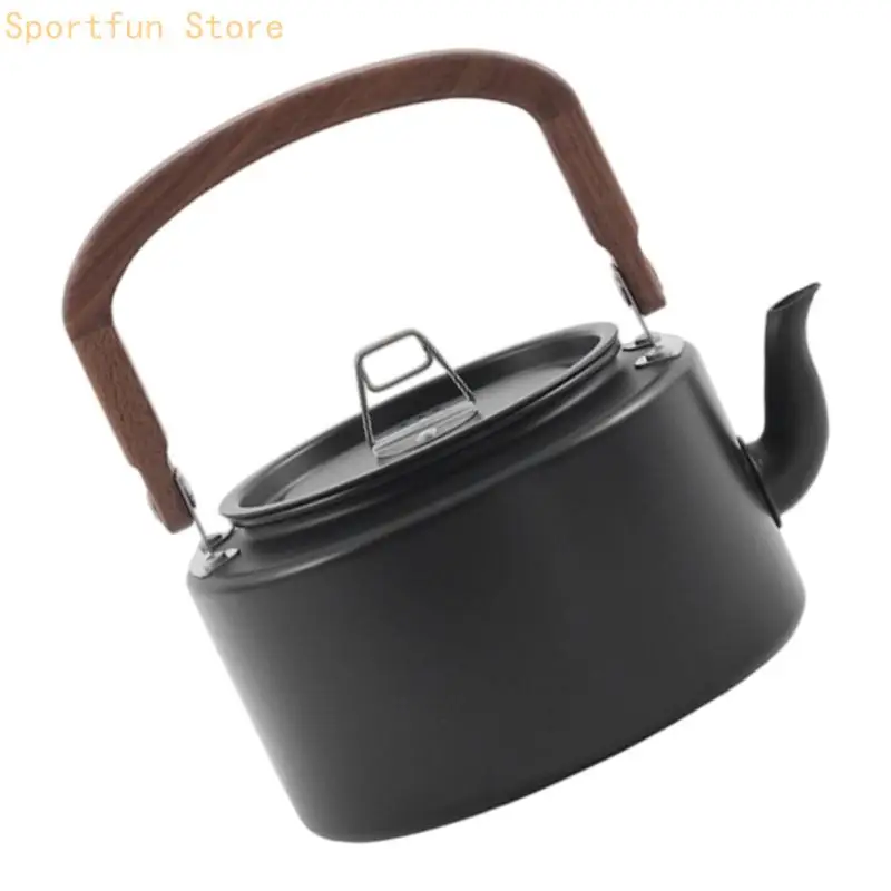 Quickly Boil Portables Outdoor Kettles Aluminum Body With Wide Base And Comfortable Without Conductive Handle X7JD