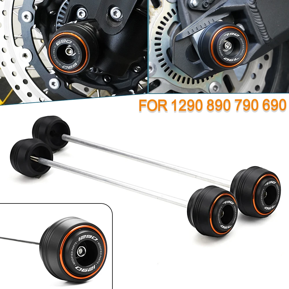 

For KTM Duke 890 790 690 DUKE 1290 Super Adventure S Motorcycle Accessories Front Rear Wheel Axle Fork Slider Crash Protector