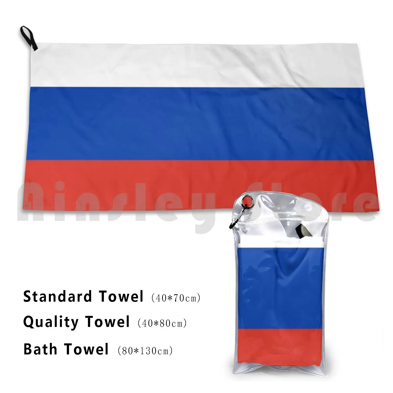 

Russia Flag Imprint Mouthguard Custom Towel Bath Towel Russia Russian Flag Patriot Gift Idea Moscow