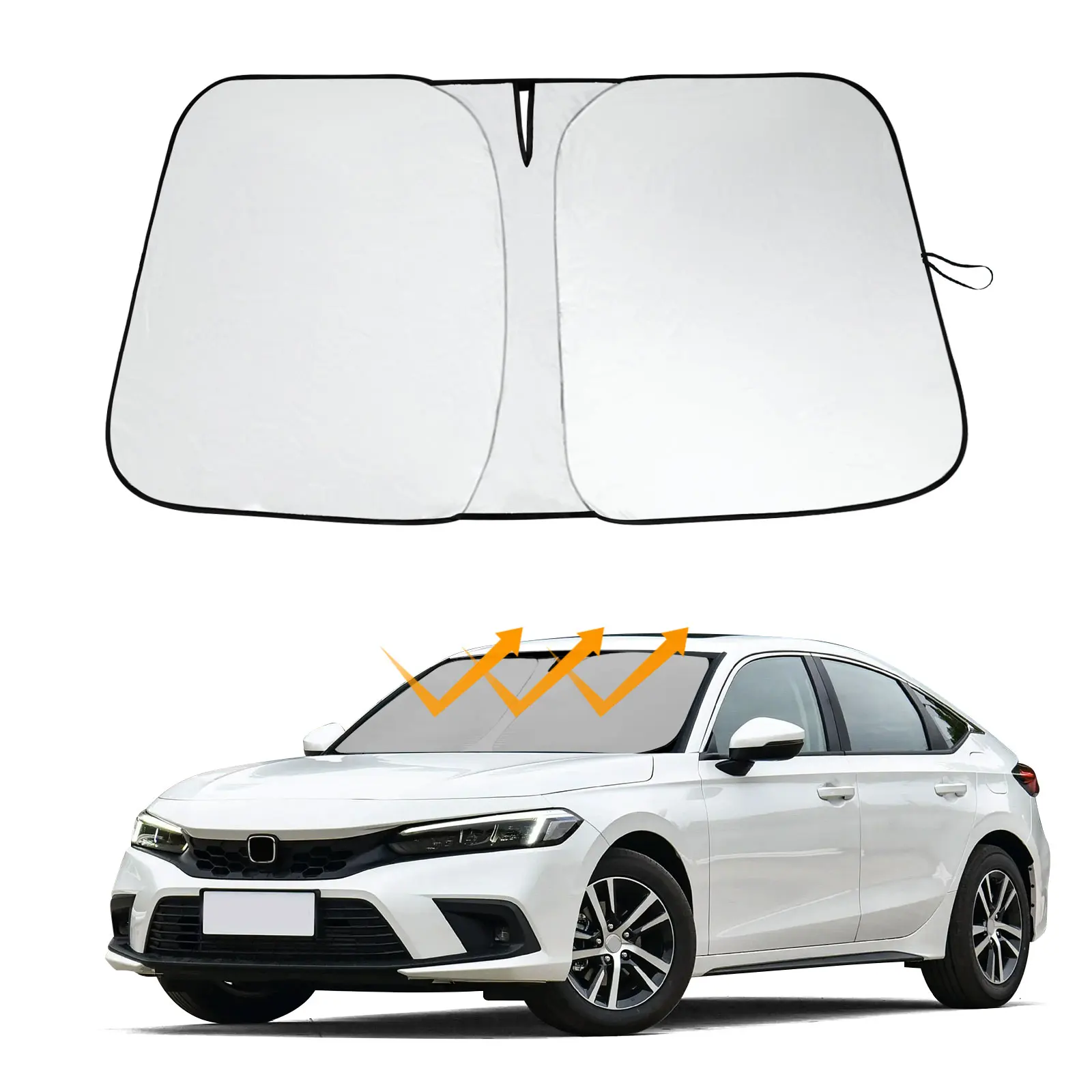 

Солнцезащитный козырек на лобовое стекло автомобиля для Honda CIVIC 2022 2023 2024, солнцезащитный козырек на окно, зонтик, ультрафиолетовые лучи, защита водителя
