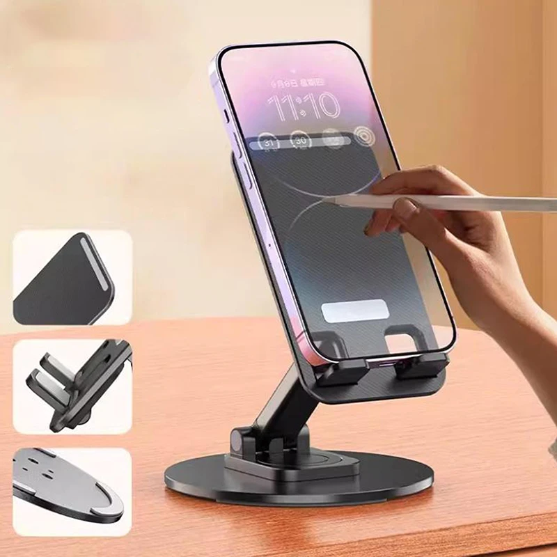 360° Rotating Foldable Desktop Mobile Phone Holder Foldable Lazy Universal Tablet Portable Mobile Support Stand For Phone
