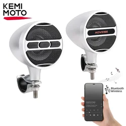 Alto-falante de áudio bluetooth para motocicleta, à prova d'água, 12v, mp3, rádio fm, usb, reprodutor de música, estéreo mt473 para 7/8-1.25, acessórios para guidão