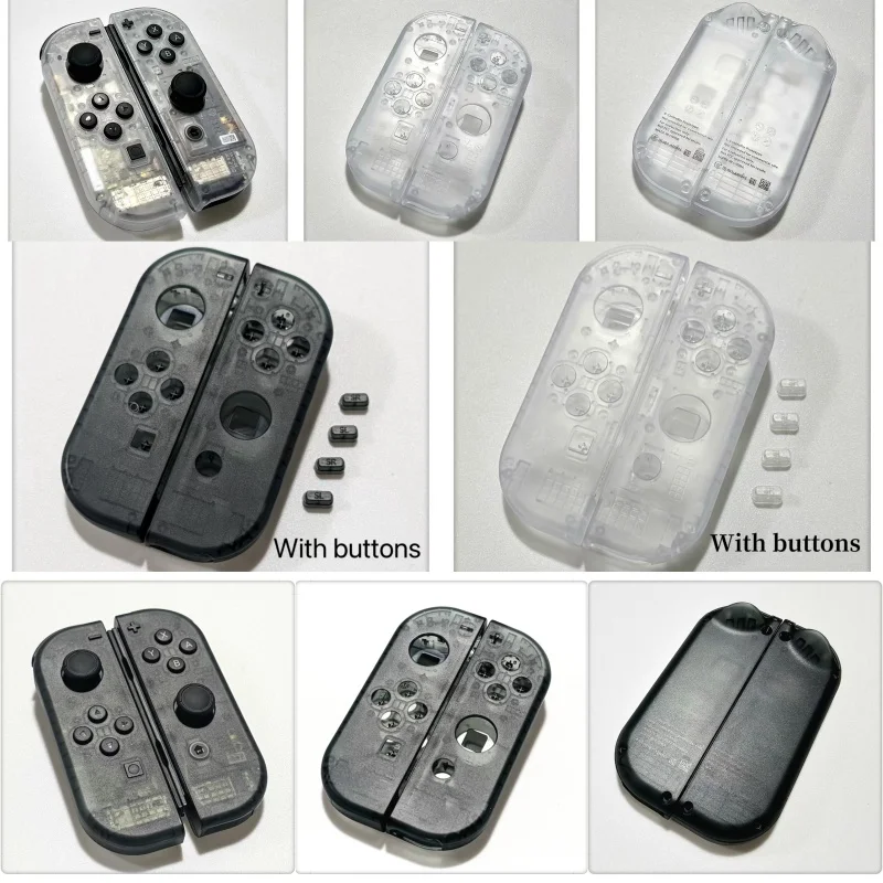 

10sets Transparent Color for Nintendo Switch Joy Con Housing NS Game Controller Housing Shell Plastic Case for NS Joycon