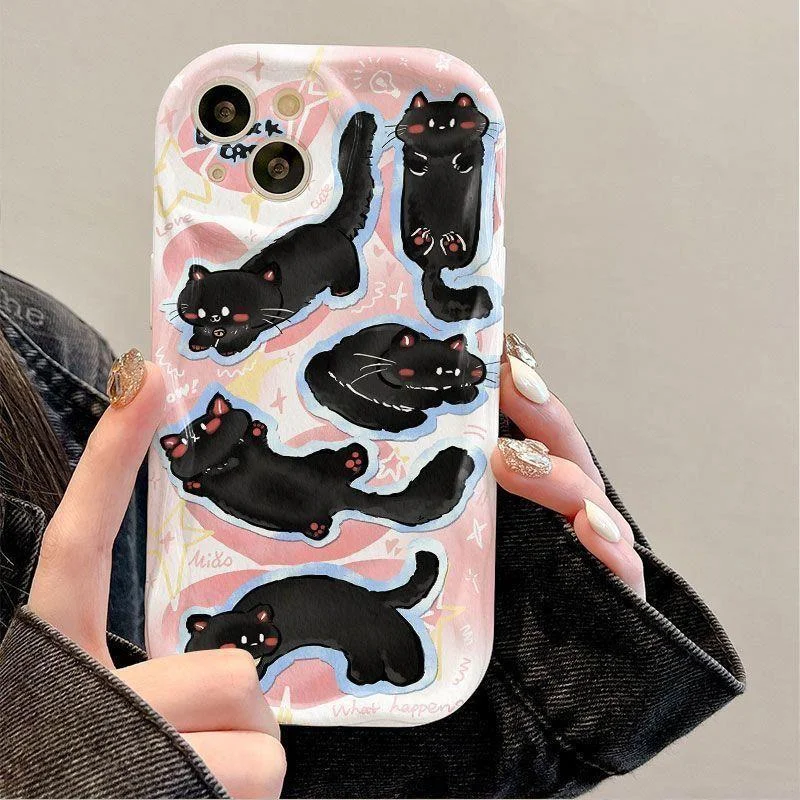 Full screen cat Phone Case For Samsung Galaxy A54 A24 A33 A34 A73 5G A31 A32 A51 A52 A53 A71 A72 A30 A20 A50 A50S A30S soft