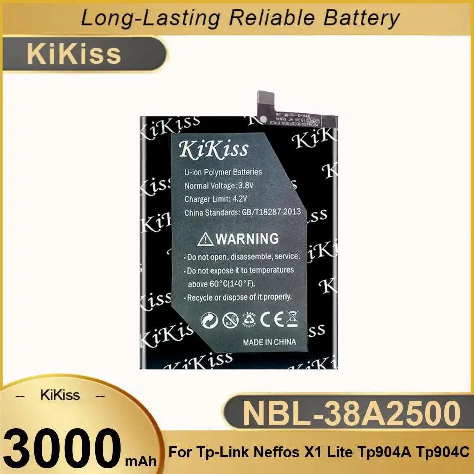 

For TP-Link Neffos X1 Lite TP904A TP904C Nbl-38A2500 Mobile Phone Battery High-Efficiency 3000Mah