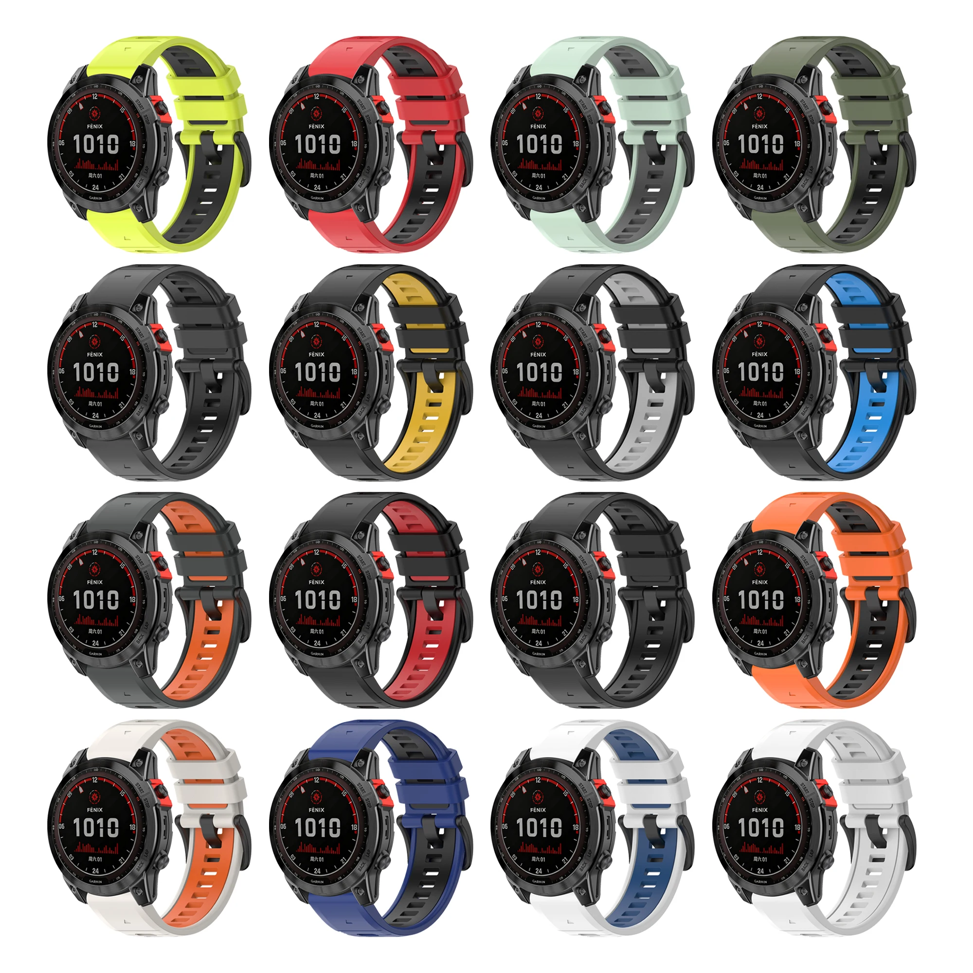 QuickFit 22mm 26mm Anti-Sweat Silicone Watchband For Garmin Fenix 7 7X 6 6X 5 5X Fenix8 Epix Pro Gen2 47mm 51mm Outdoor Bracelet image 5