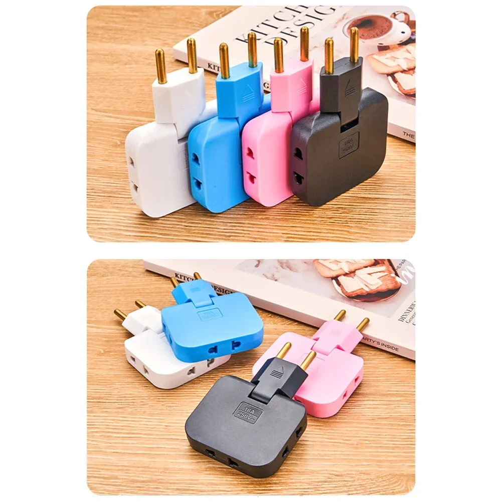 الاتحاد الأوروبي التوصيل 3 مخرج التيار المتردد قطاع الطاقة Multiprise 1 تحويل 3 تمديد مقبس كهربائي 180 °   محول التيار المتردد بمقبس الوفاء الدوار