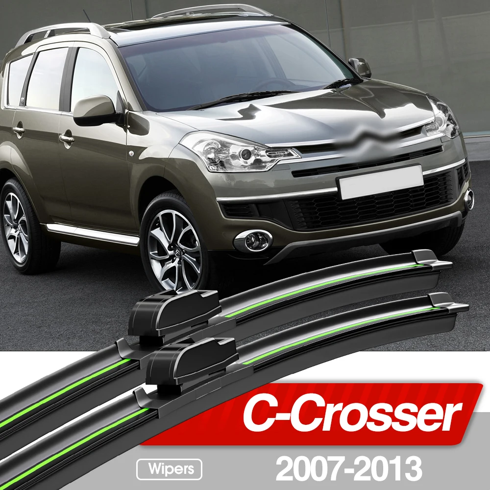 Щетки стеклоочистителя для Citroen C-Crosser 2007-2013, 2 шт., аксессуары для лобового стекла, 2008, 2009, 2010, 2011, 2012