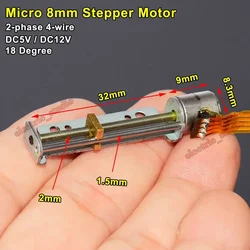 Micro Mini 8mm precision screw stepper motor 2-phase 4-wire Stepping Motor Stroke 30mm Linear Actuator
