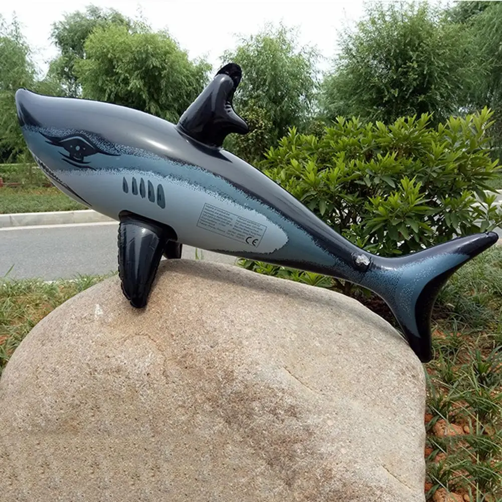 

80cm Floating Shark Float Toy Kids Adult Inflatable Water Swimming Pool Simulation Whale Fish Animals Toy Beach Pool Accessories