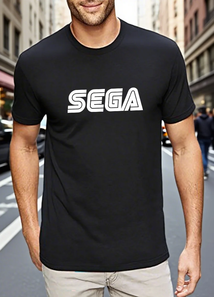 

Men & Women Graphic T-Shirt With S-SEGA Print Gifts for Men Y2K 100% Cotton Short Sleeve Tee Summer Tops Casual Streetwear
