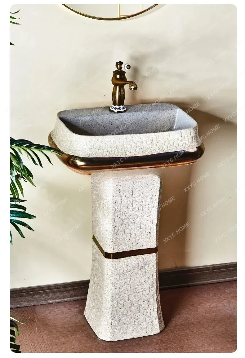 

ss 25Rzeźbiona умывальник из камня в Пномпене, раковина-колонна для ванной комнаты, умывальник в стиле ретро во дворе