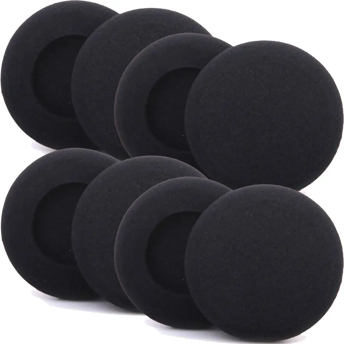 2 pezzi 30mm 40mm 45mm 50mm 60mm cuffia di ricambio cuscinetto in schiuma auricolare spugna tappi per le orecchie auricolare cappuccio personalizzato accessorio per auricolari