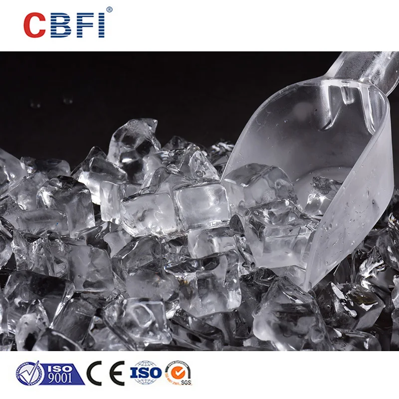 Commercial Ice Cube Maker Machine with PLC Bearing Stainless Steel Siemens PLC & Motor Engine Pump-1 to 10 Tons Per Day