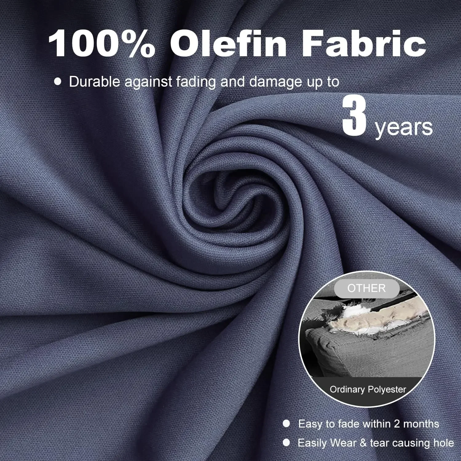 Outdoor Furniture Replacement Cushions for 6 Seat Patio Rattan Wicker Sectional Conversation Sofa Set14-Piece Cushions Set