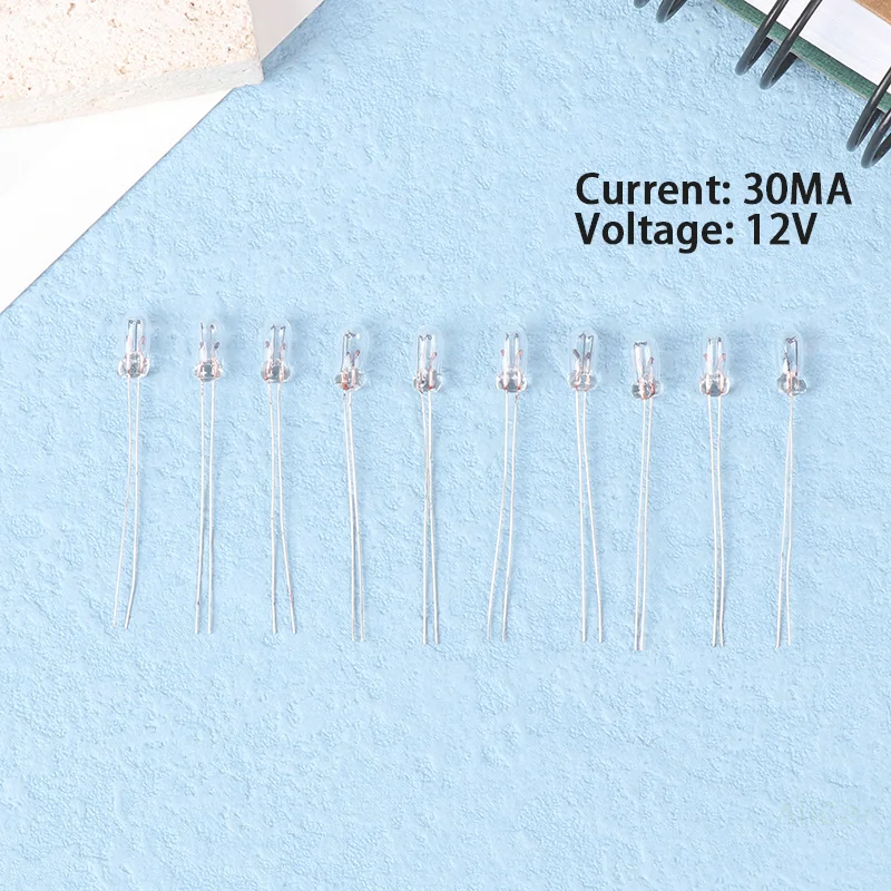 

10 шт. 12 В T3 светодиодные лампы для приборной панели автомобиля - приборные фонари для панелей приборной панели автомобиля