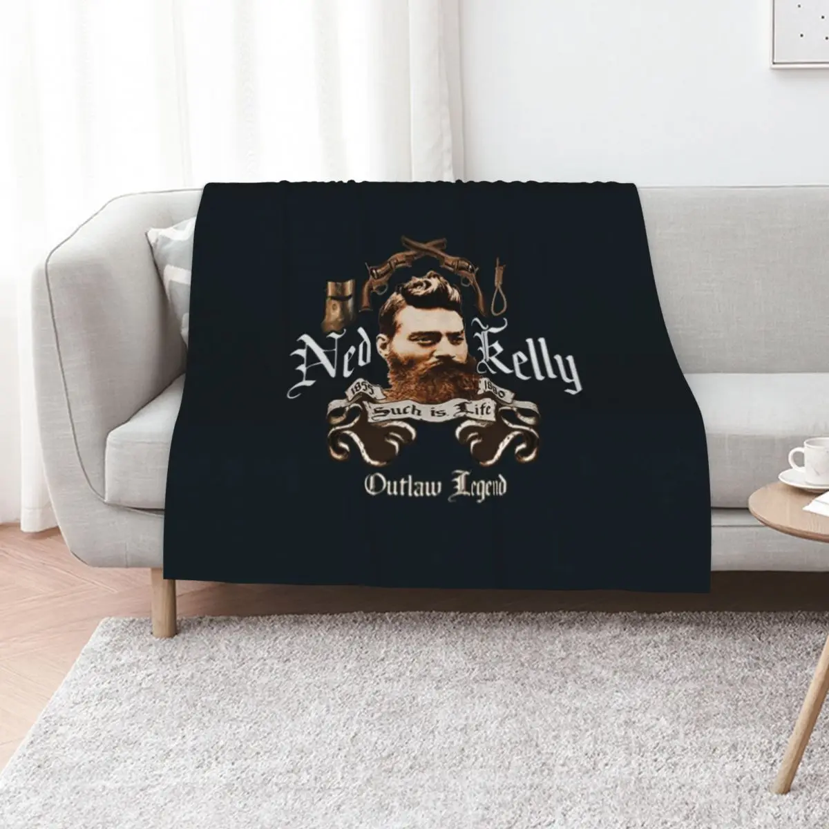 

Ned kelly Throw Blanket Thins Sofa Quilt Travel Blankets For Sofas Blankets