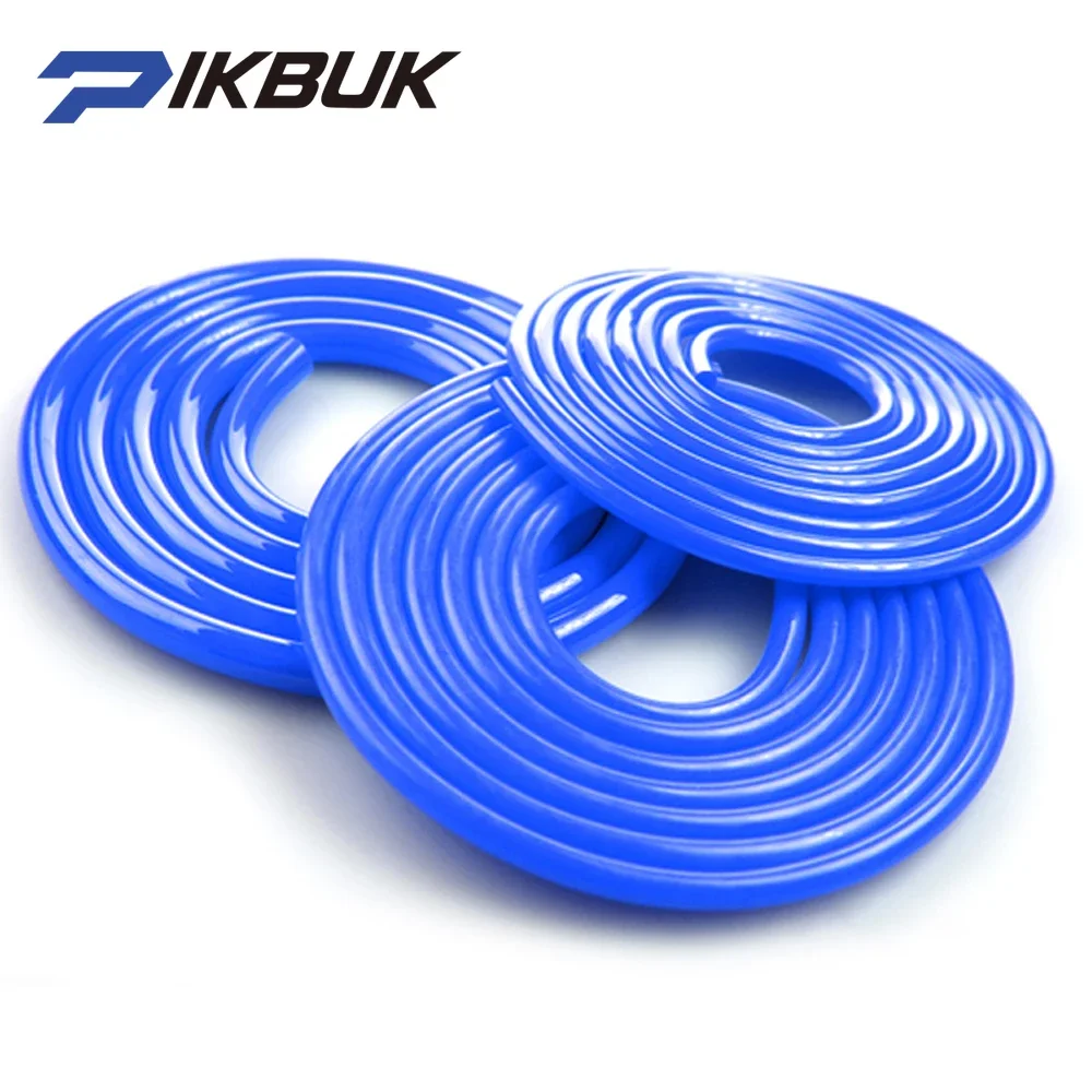 Universal 4mm Auto Motorcycle Vacuum Silicone Hose Racing Line Pipe Tube Gas Oil Hose Fuel Line Petrol Tube Pipe blue black