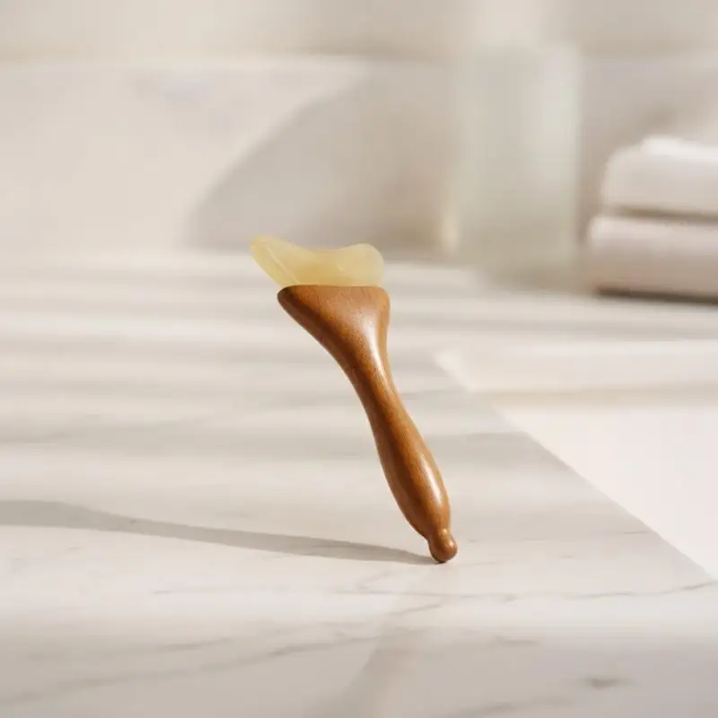 1Pcs Natural Material Face Lifting And Tightening Eye Massage Stick Reduce Puffiness Sandalwood Massager