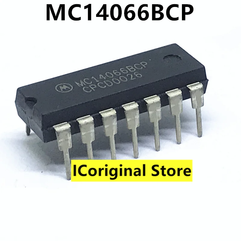 MC14066 New and original MC14066BCP Into the DIP-14 Counter IC chip IC integrated circuit MC14066B