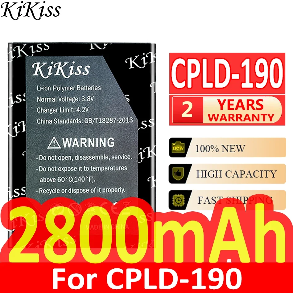 

Мощный аккумулятор KiKiss CPLD190 CPLD 190 2800 мАч для Coolpad CPLD-190 N3 N 3 1841-C0