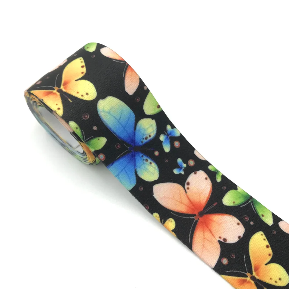 2/5/10Meter/Bag 25mm 40mm  Butterfly Print Animal Garment Waist Elastic Webbing DIY Apparel Band Bags Strap Sewing Accessories