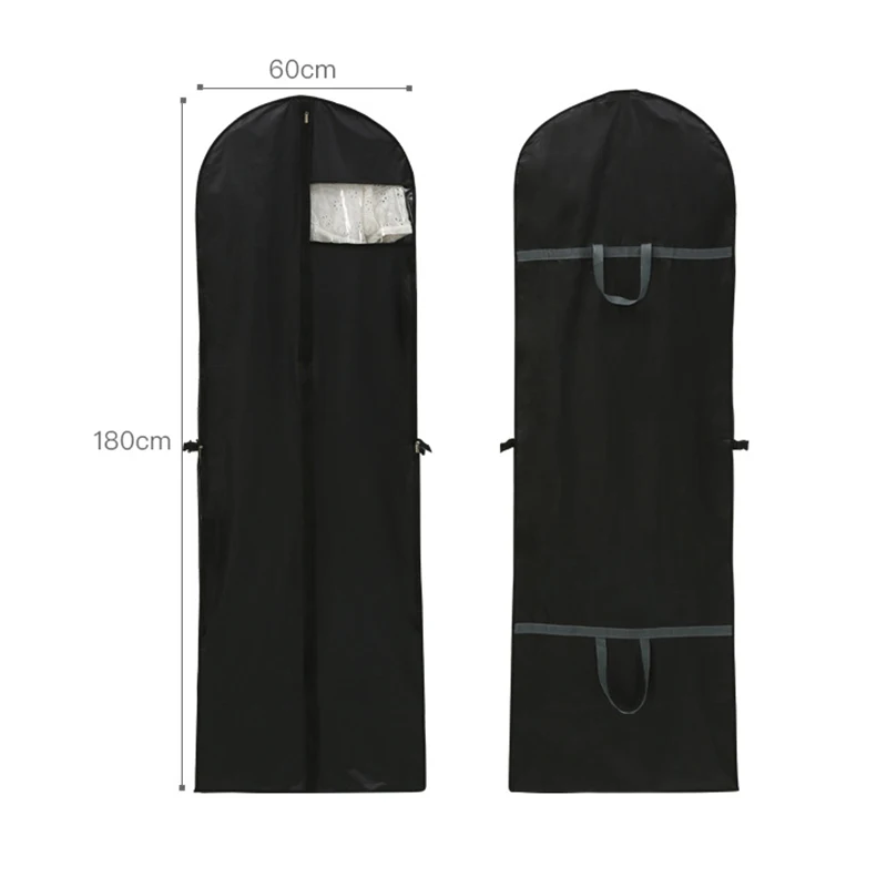 180 cm Wedding dress cover dress bag  suit cover breathable folding carry storage clothes dustproof moisture proof