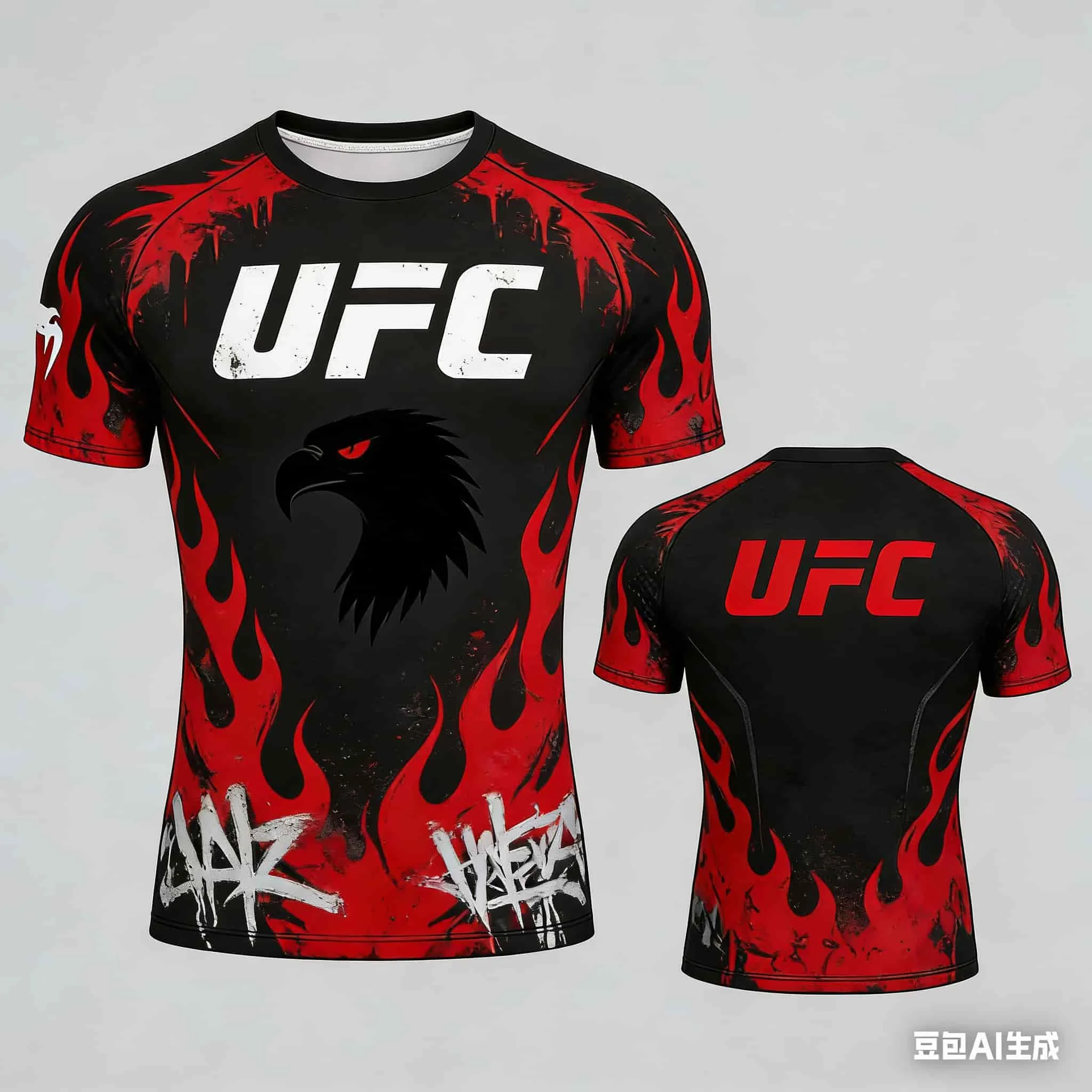 

UFC Футболка для фитнеса Мужская дышащая удобная новая летняя футболка для тренировок в тренажерном зале Повседневная повседневная одежда Спортивный топ