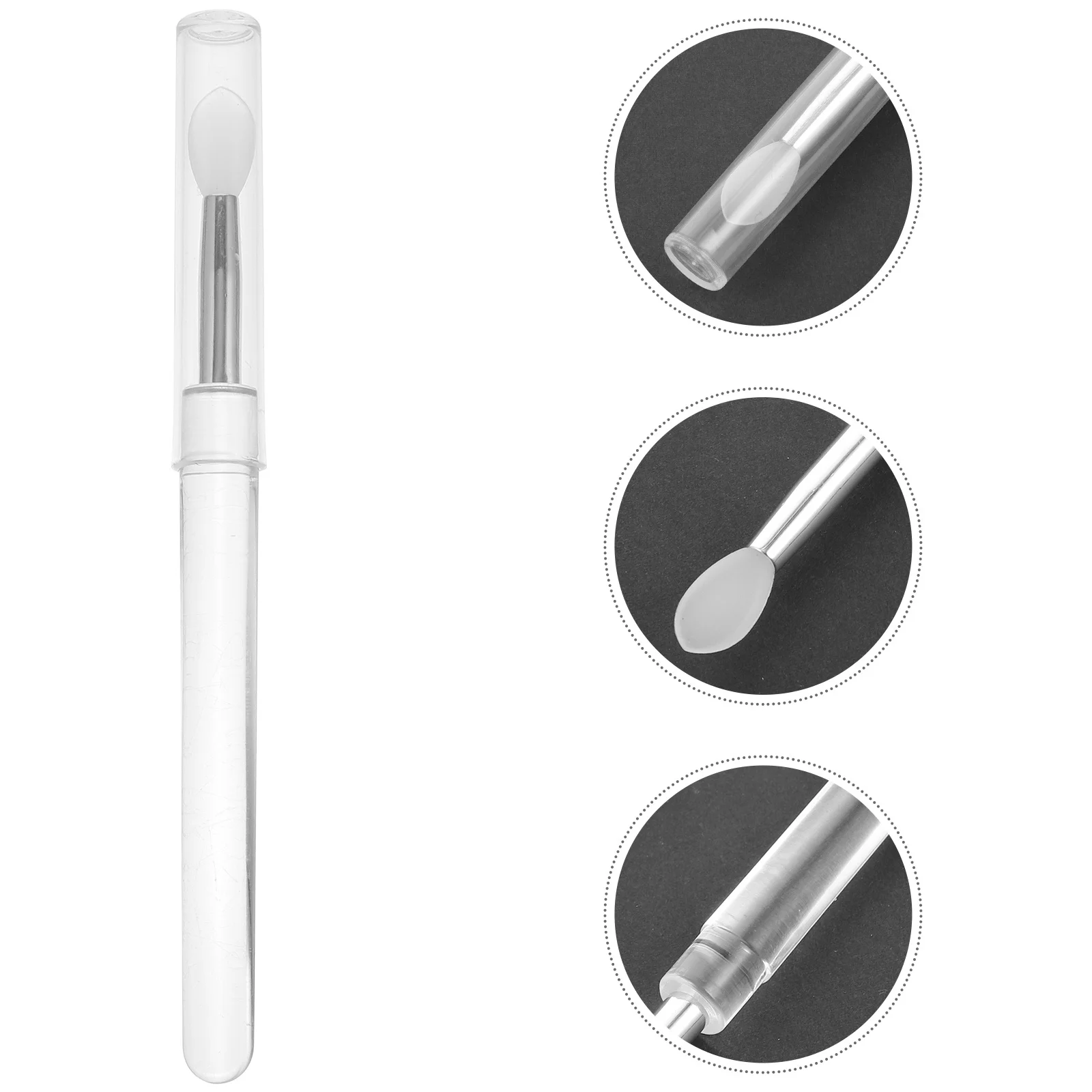 4Pcs Silicone Lip Brushes Portable Lipstick Applicators Precise Lip Mask Balm Eye Makeup Cosmetics Brush Lipstick Brush