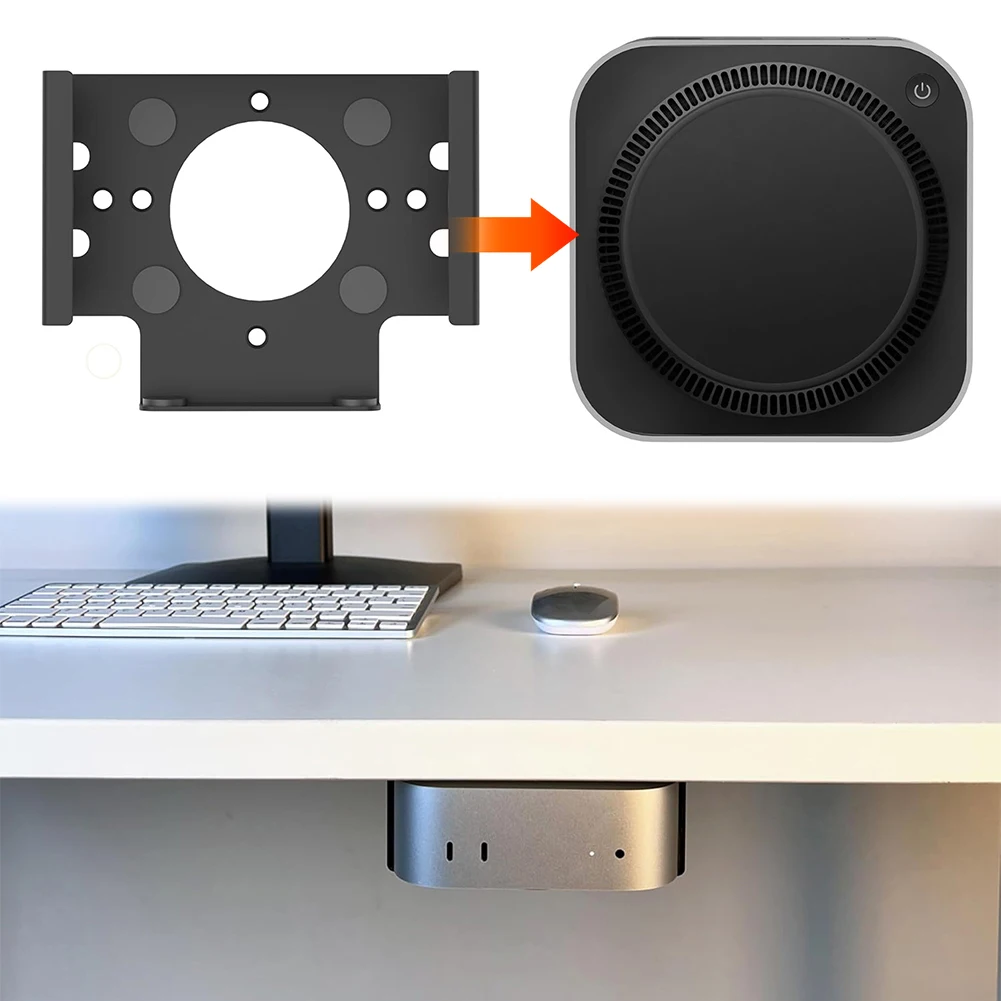 

Under Desk Mount Metal Mount Holder Bracket Wall Mount Stand for Mac Mini M4/M4 Pro 2024 Accessories