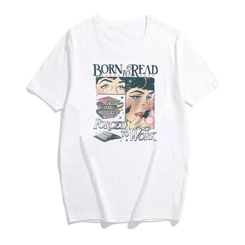 Born To Read Bookish Comfort Colors Shirt lettore divertente libro Addict Book Lover libri piccanti Dark Romance Book Shirt Gift Booktok