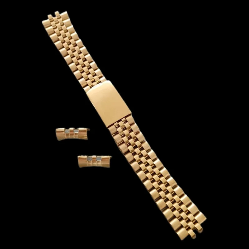 18mm 19mm 20mm Stainless Steel Vintage Jubilee Watch Band Wristband Bracelet Strap For Rolex DATEJUST Dive Watch