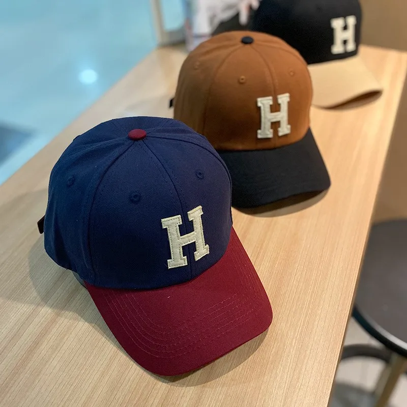 Fashion Color Matching Baseball Caps For Men Women Letter Embroidery Trucker Hats Adults Outdoor Sports Golf Cap Male