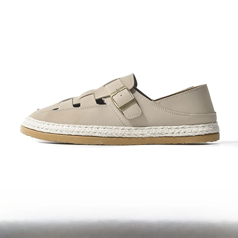 

Comfortable Men's Summer Fashionable All-Match Hollow Breathable Slip-On Lazy Casual Shoes round Toe Sporty Leisure Footwear