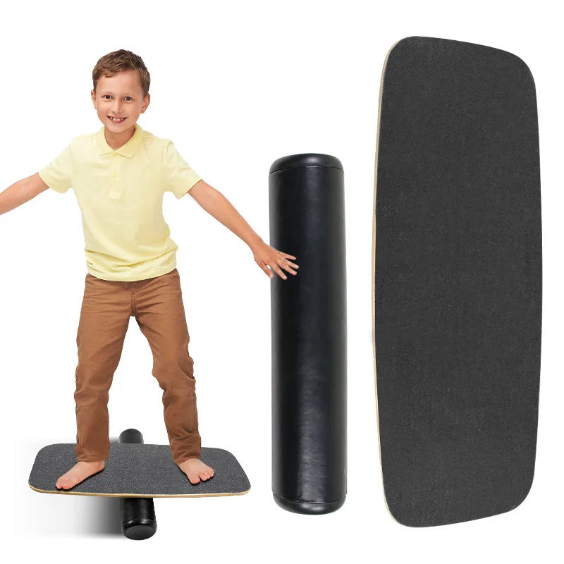 Surf Balance Board Trainer with Adjustable Stoppers 29.5  Inches - Surfing Wobble  Board Balance Board Sports Trainerpromote sal