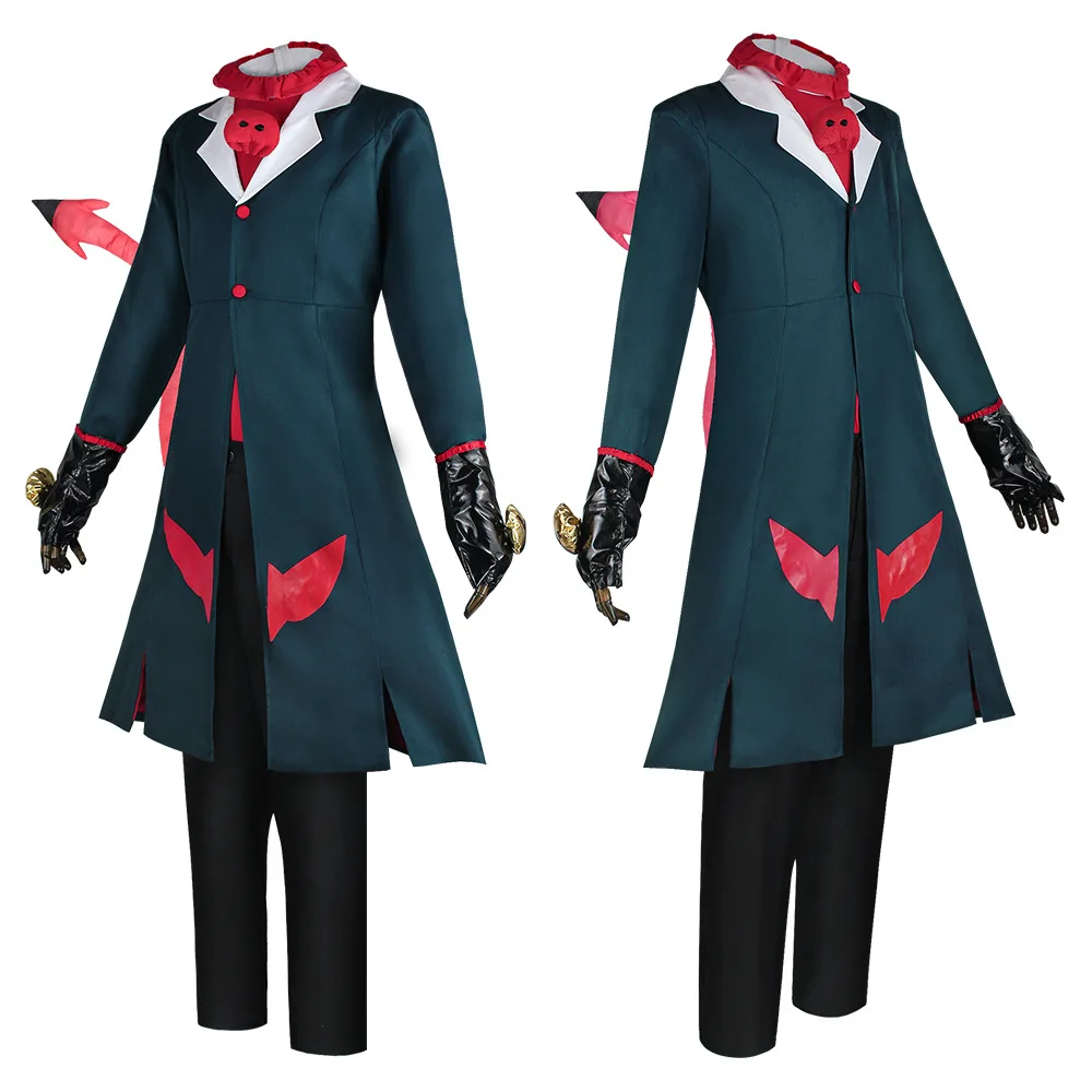 Anime Helluva Boss Blitzo Cosplay Costume Party Uniform Suit with Tail Halloween Outfit for Men Women Custom