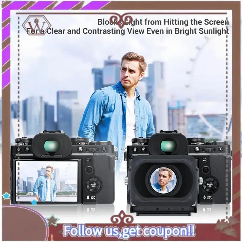 ABBG-كاميرا عدسة الكاميرا فنجان العين العدسة لنيكون Z30 سوني ZV-1 ZV-1F RX100 كانون G7X