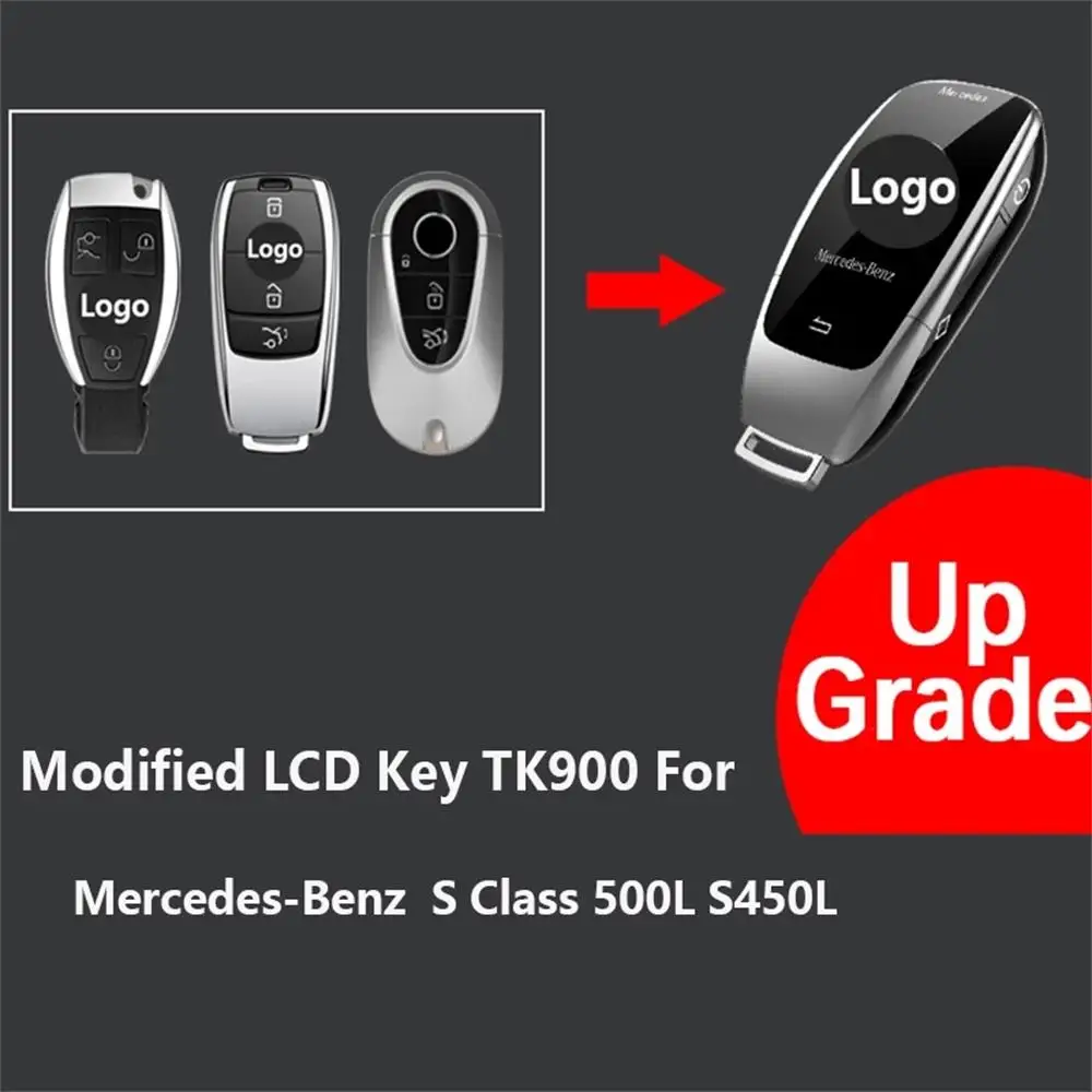 XNRKEY Modified LCD Key for Mercedes-Benz Remote Car Key TK900 LCD Screen for Benz Audi Ford VW BMW Remote Key