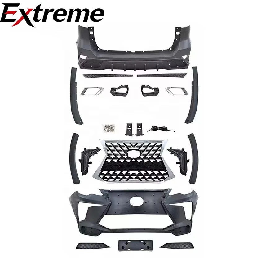 Factory Wholesale Car Modified Body Kit for Toyota Fortuner 2016-2020 Body Set Includes Front Rear Bumper Guard Bumper Light