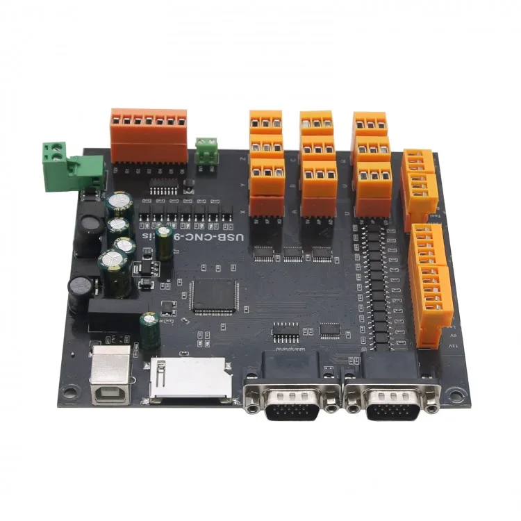 【HOT】9Axis CNC Controller Kit 100KHz USB Stepper Motor Controller Breakout Board +USB Cable+CD