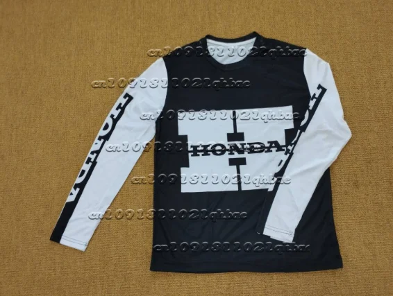 

Лето 2025. Униформа для велосипедных мероприятий. Мужчины Женщины. Любители гонок на мотоциклах. Футболка Honda с длинными рукавами. Дышащий трикотаж для мотокросса.