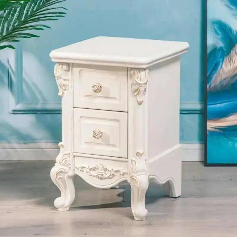

White Vintage Nordic Night Table Bedroom Modern Storage Night Table Luxury Trendy Comodini Camera Da Letto Bedroom Furniture