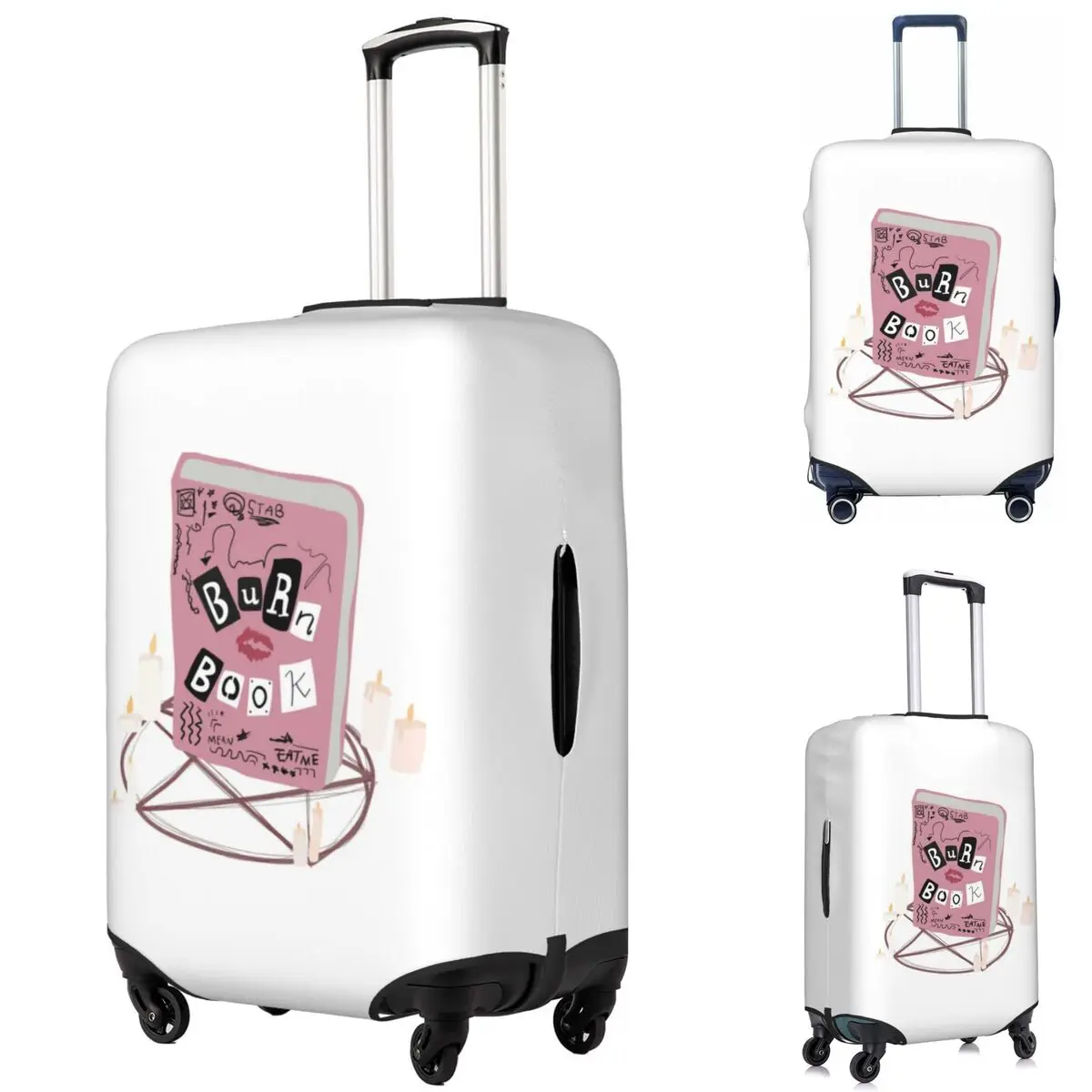 

Burn Book Suitcase Cover Protection Elastic Travel Luggage Protector Covers for 18-32 Inch