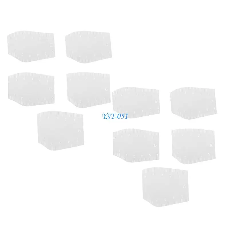 

E15A Clear Flexible Eyebrow Shaping Guide Recyclable Brow Pattern Format For Precise Makeup Plan