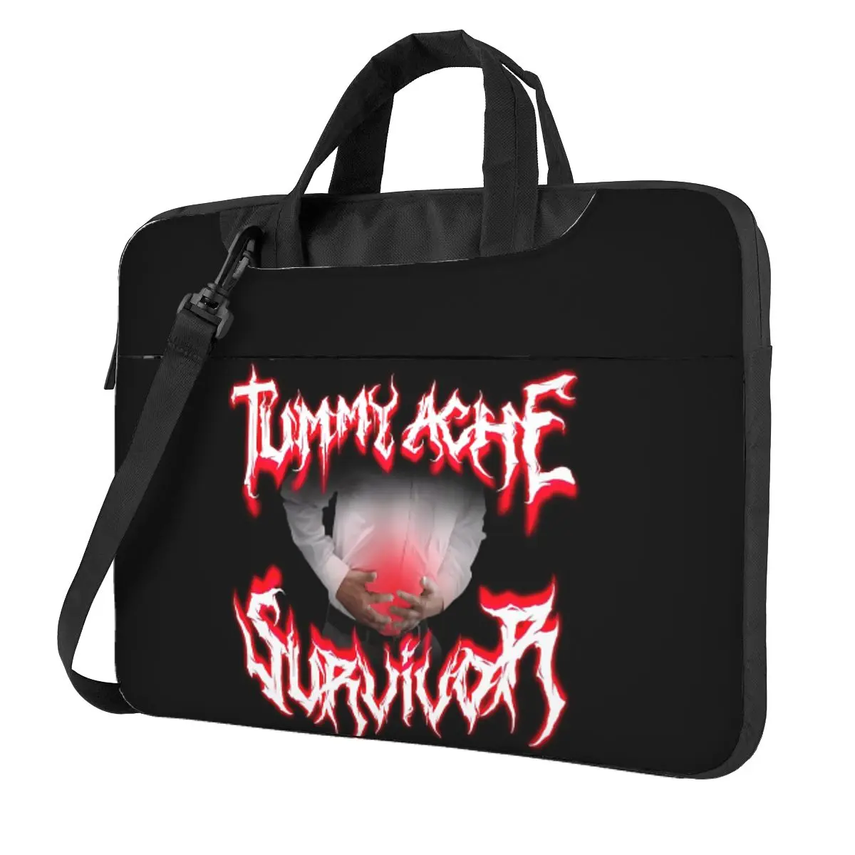 

Tummy Ache Survivor металлический дизайн сумка через плечо для ноутбука чехол сумка для компьютера устойчивая защитная сумка для ноутбука для Macbook Pro